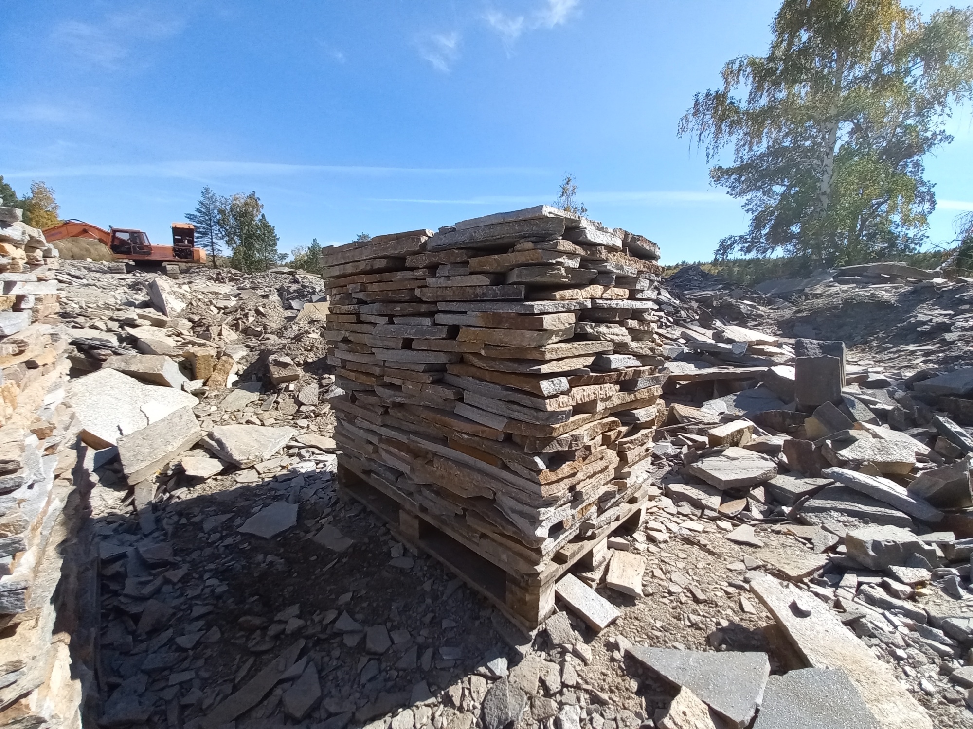 Плитняк златолит серебристый для мощения на бетон купить в Кашире