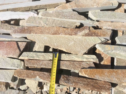 Горбушка златолит золотистый для облицовки купить в Кашире