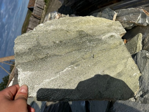 Плитняк златолит зелёный для цоколя, отмостки купить в Кашире