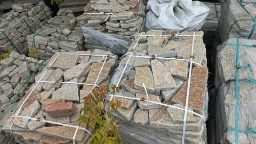 Гранитный плитняк галтованный для парковки купить в Кашире