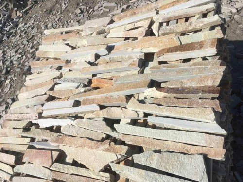 Горбушка златолит золотистый для облицовки купить в Кашире